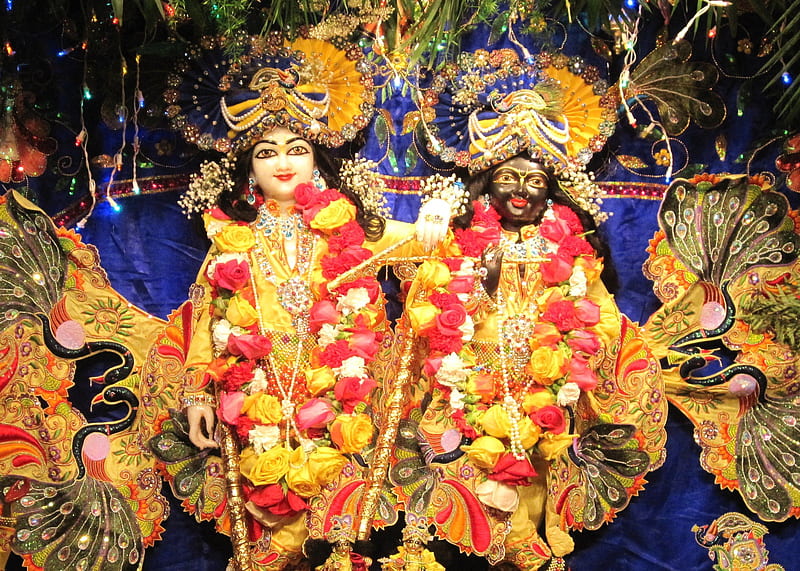 Sri Sri Krishna Balarama, balarama, festival, new york, deity, religious,  marble, HD wallpaper | Peakpx