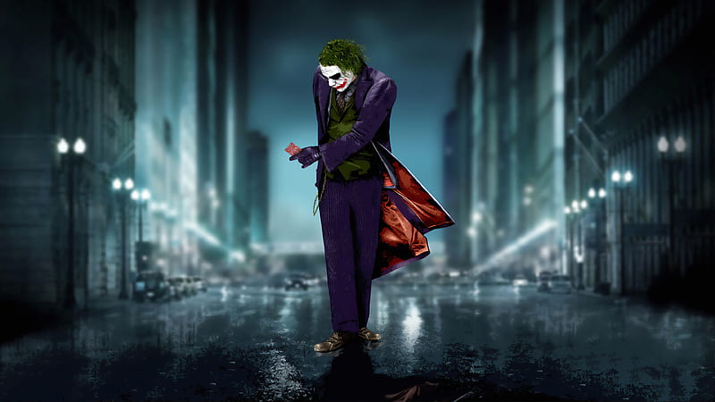 Heath Ledger Joker, joker, superheroes, artwork, HD wallpaper