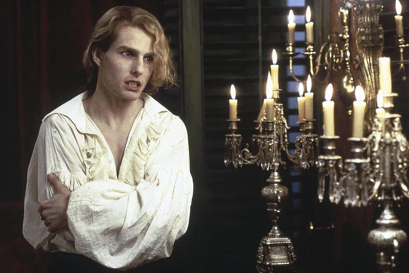 Interview with the Vampire 1994, anne rice, interview with the vampire, tom cruise, fantasy, movie, man, actor, lestat, candle, HD wallpaper