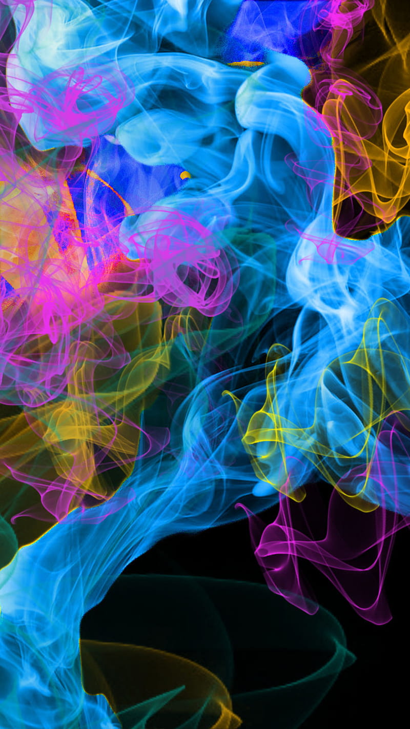 Smoke, art, background, color, desenho, neon, HD phone wallpaper | Peakpx