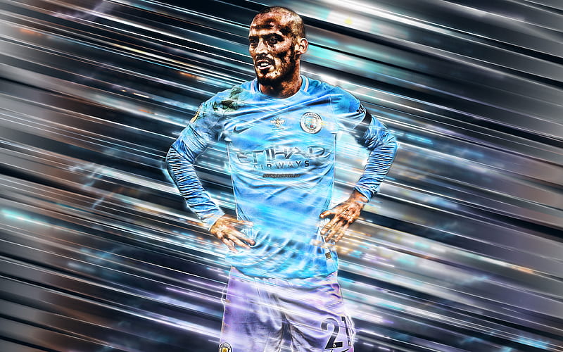 David Silva, Spanish football player, Manchester City FC, Midfielder, art,  portrait, HD wallpaper | Peakpx