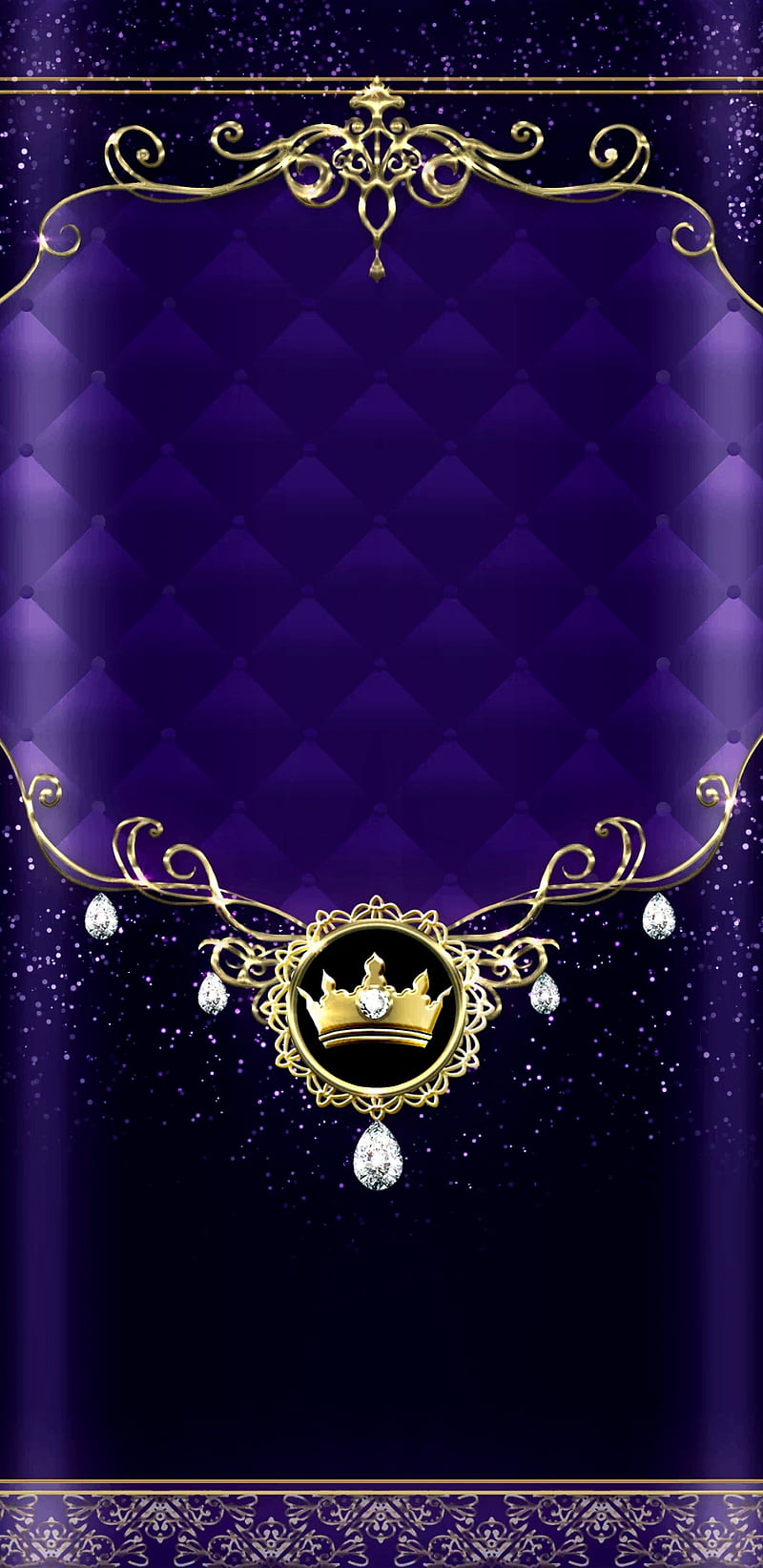 LuxNavyCrown, bonito, crown gold, girly, golden, luxury, navy, pretty, HD phone wallpaper