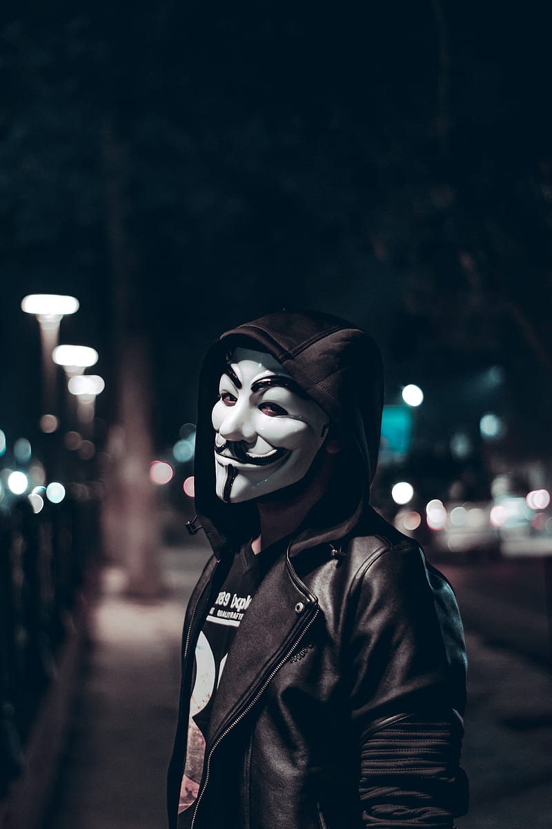 Anonymous return, abstract, anime, hack, hacker, mask, style, tattoo, vampire, HD phone wallpaper