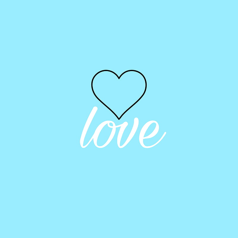 Love, blue, heart, HD mobile wallpaper | Peakpx