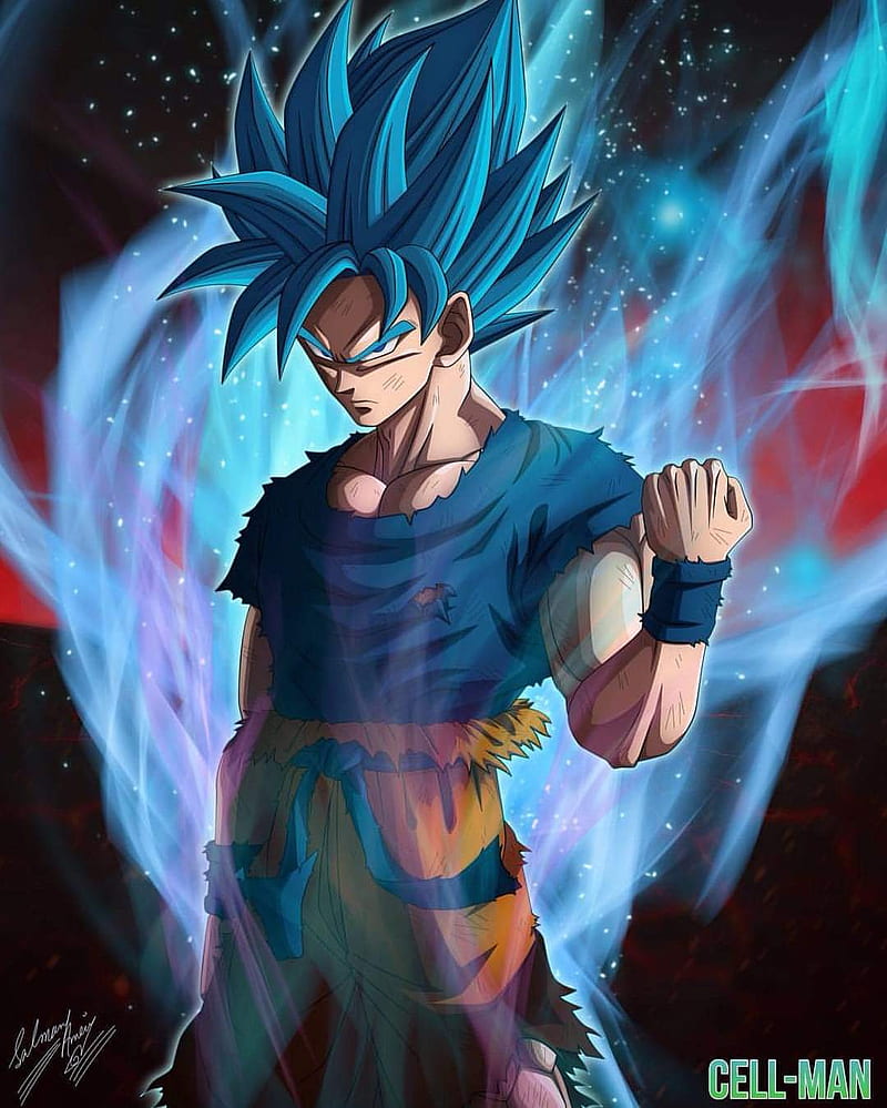 Goku, ball, blue, HD phone wallpaper | Peakpx