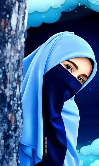 Anime Girl Hijab Hoodie gambar ke 20