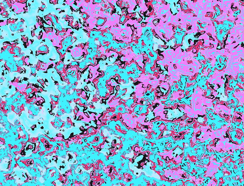 Cotton Candy Marble, blue, bright, cotton candy, custom, digital, flowers, pink, swirl, HD wallpaper