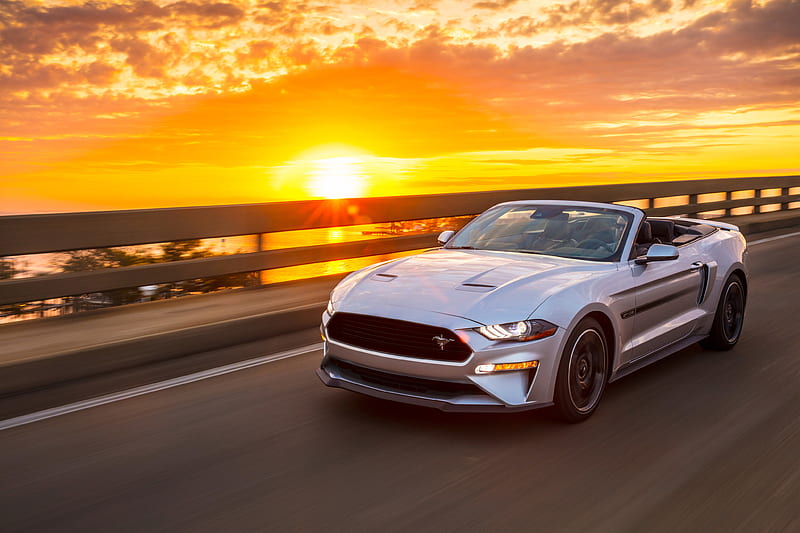 Ford Mustang GT Convertible 2019, ford-mustang, mustang, carros, 2019-cars, convertible-cars, HD wallpaper