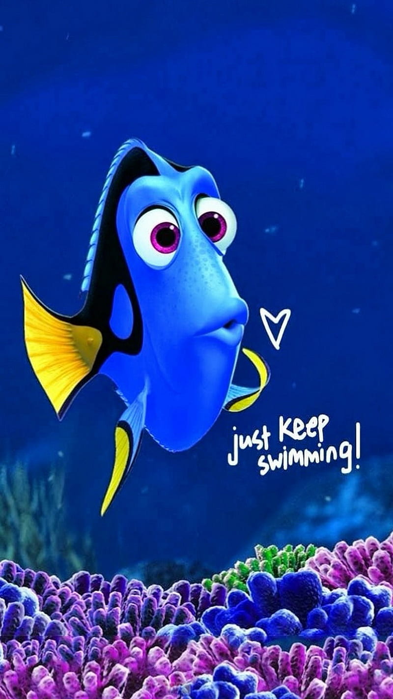Keep Swimming, fish, nemo, HD phone wallpaper