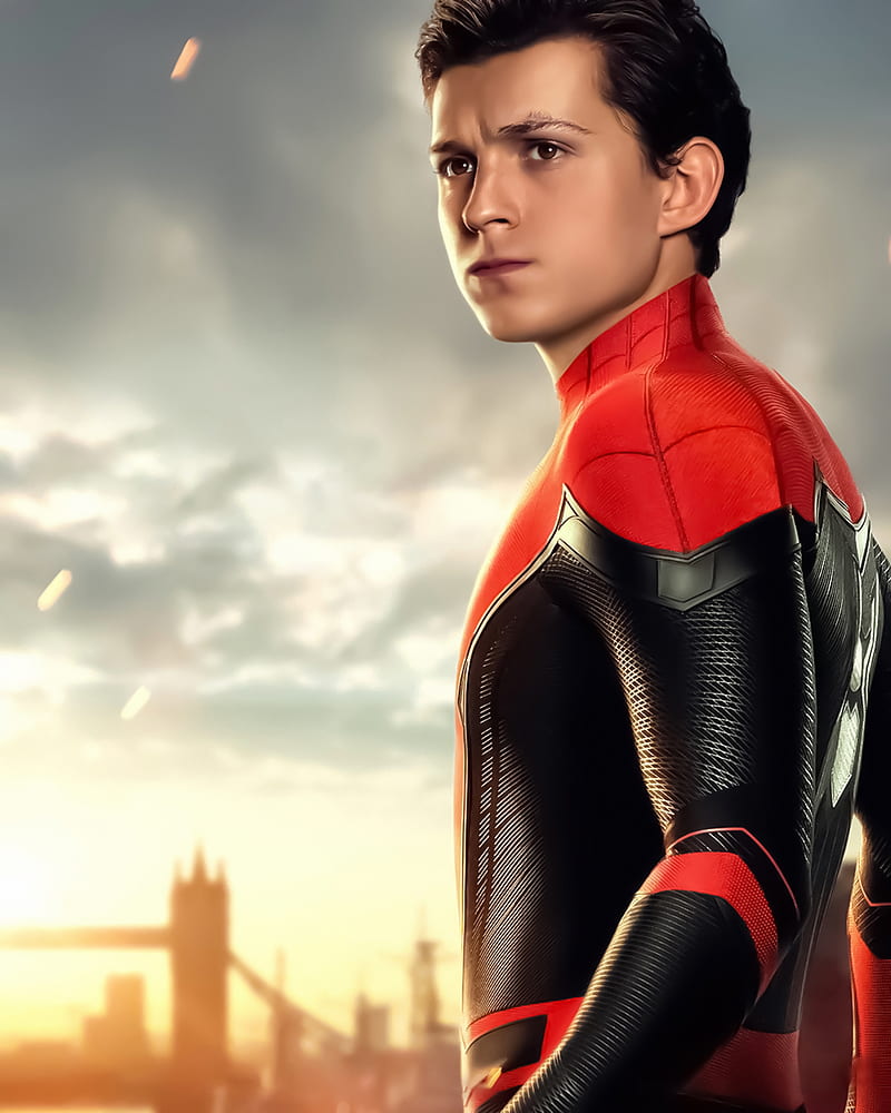 Tom Holland Spider Man Far From Home Poster, HD phone wallpaper