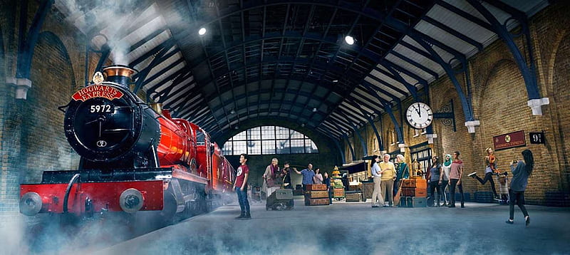 Hogwarts Express, potter, movie, steam, films, magic, harry, fantasy, train, engine, HD wallpaper