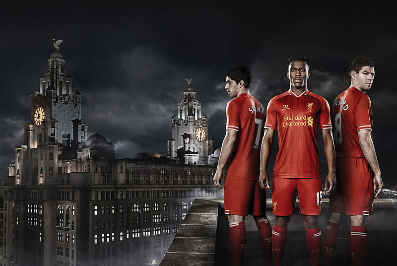 Liverpool FC Daniel Sturridge Luis Suarez Steven Gerrard, liverpool-fc, soccer, football, esports, HD wallpaper