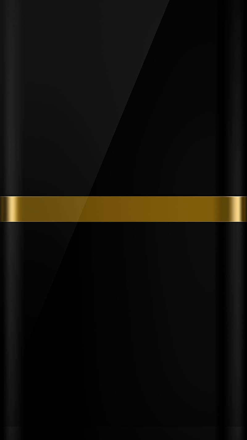 Abstract, black, edge style, gold, gray, s7, HD phone wallpaper