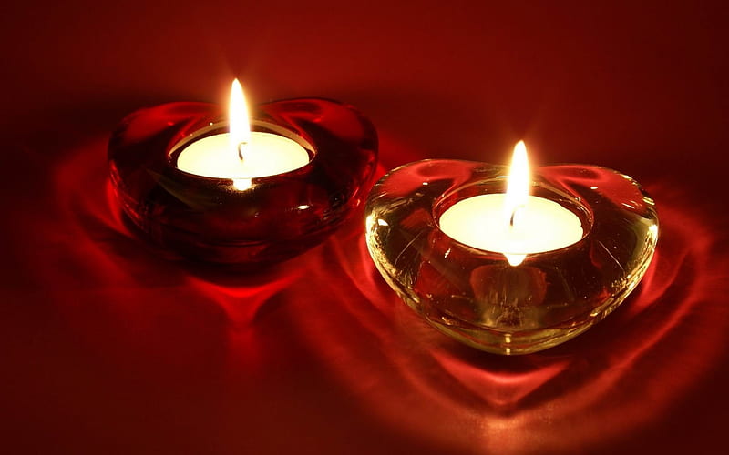 heart candle red love-High quality, HD wallpaper
