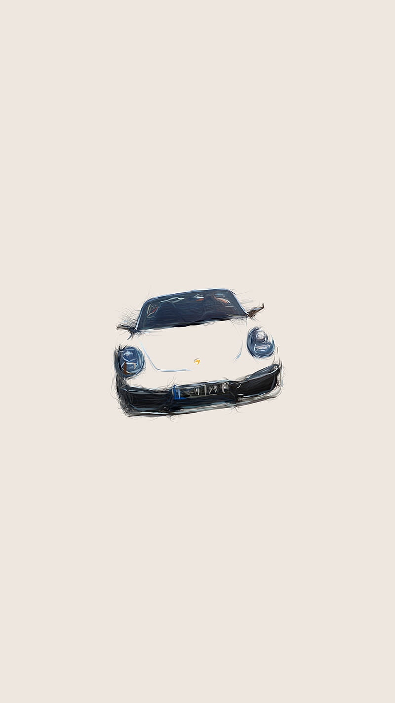 Porsche motor stock car, automobile, cool, drawing, go fast, powerful, stock car, vehicle, HD phone wallpaper