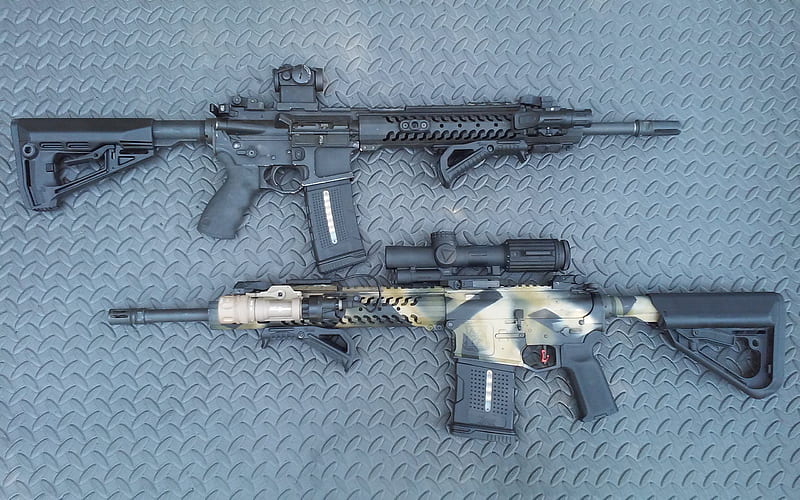 assault rifles, Adams Arms AA 308, FSG-1, Front Support Grip, FSG-2, Rubberized Front, HD wallpaper