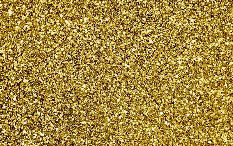 gold glittering background gold glitter texture, close-up, sparkles, gold glittering texture, glitter textures, golden backgrounds, HD wallpaper