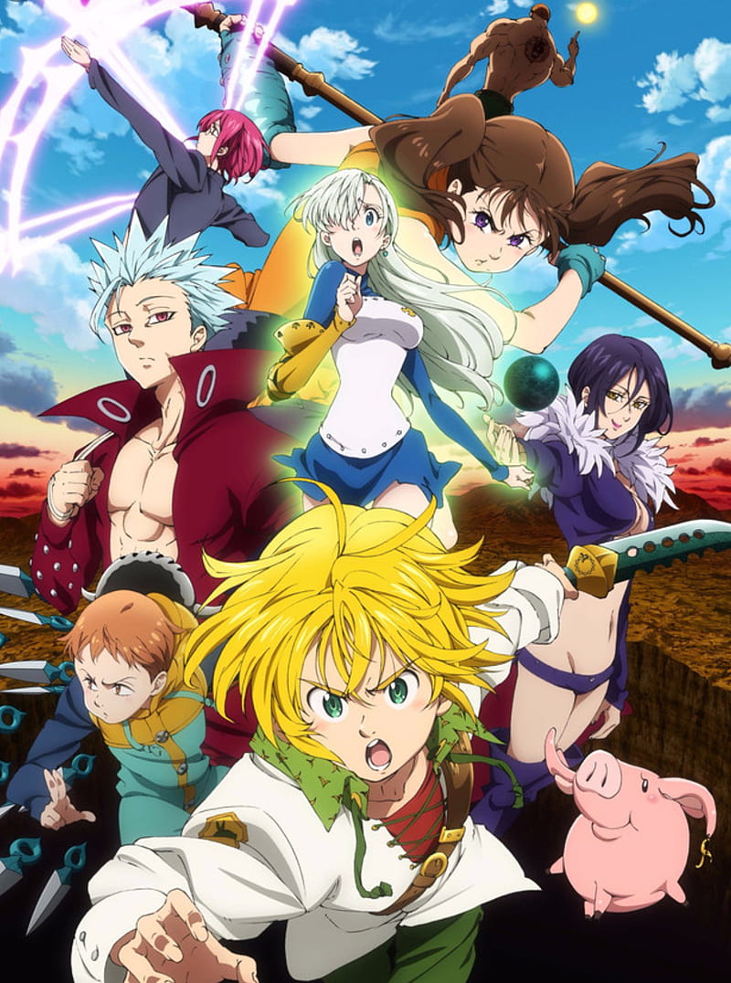 Imagem dos sete pecados capitais do anime nanatsu no taizai  Seven deadly  sins anime, Animais amorosos, Anime papel de parede iphone