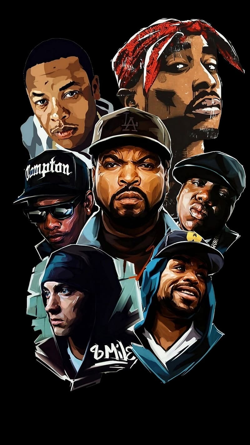 Best Hip Hop, American Rappers, hip hop artist, ice cube, tupac, dr dre, HD phone wallpaper