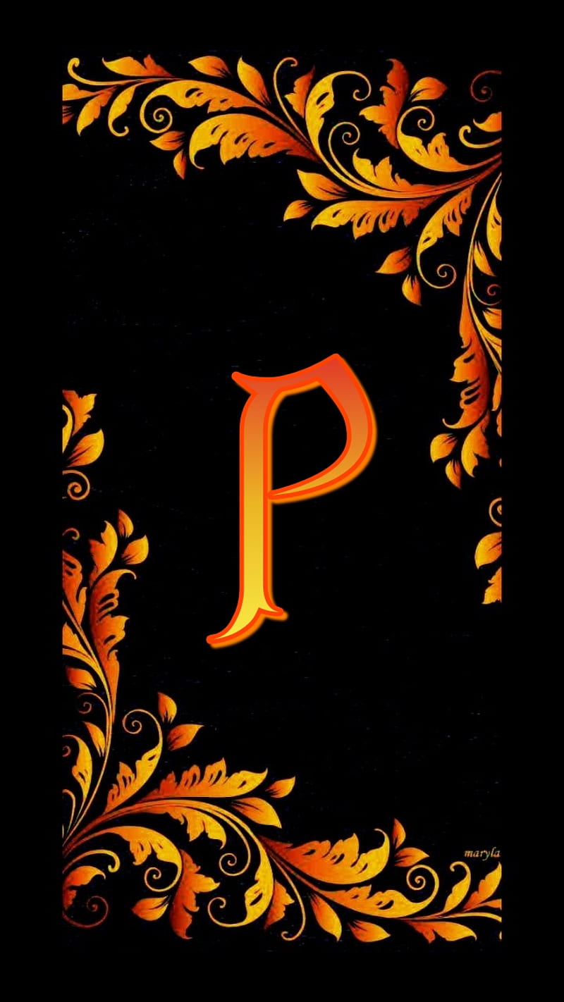 Orange Letter P, alphabet, art, bright, desenho, fun, letter p, letters,  nature, HD phone wallpaper | Peakpx