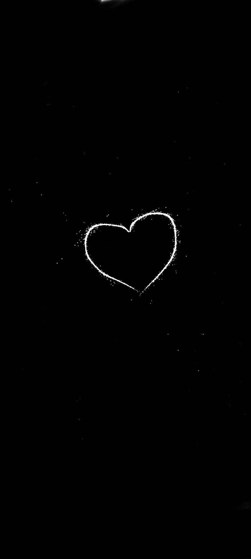 Dark heart, Broken Heart Black and White, HD phone wallpaper | Peakpx
