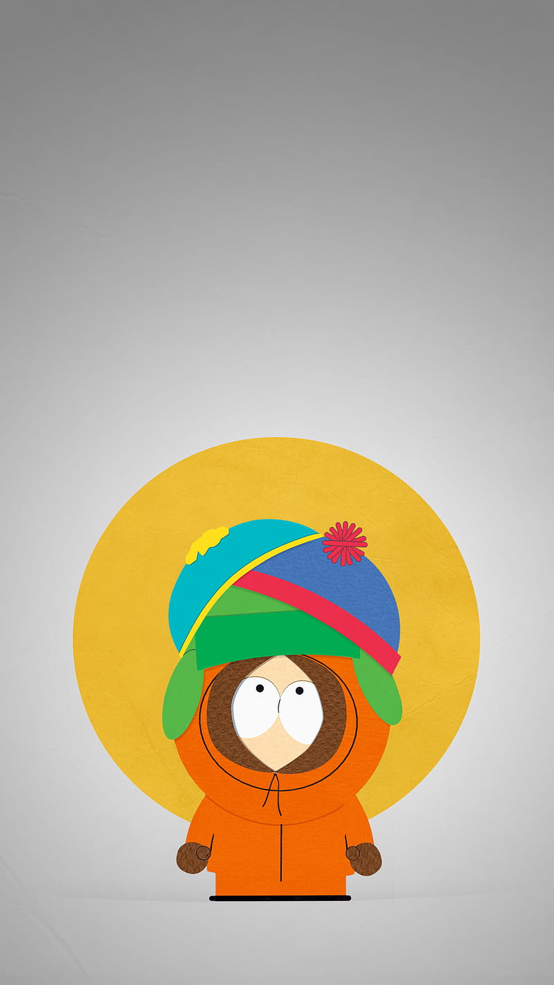 South Park, Cartman, Characters, Kenny, Kyle, SKB, Stan, gray, white, yellow, HD phone wallpaper