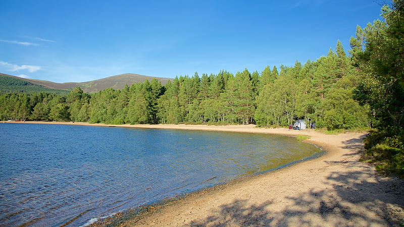 Loch Morlich - Scotland, Scenery, Scottish Highlands, Scotland, Loch Morlich, Scottish Lochs, HD wallpaper