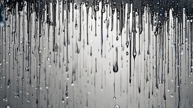 Raindrops, dripping, abstract, water, HD wallpaper