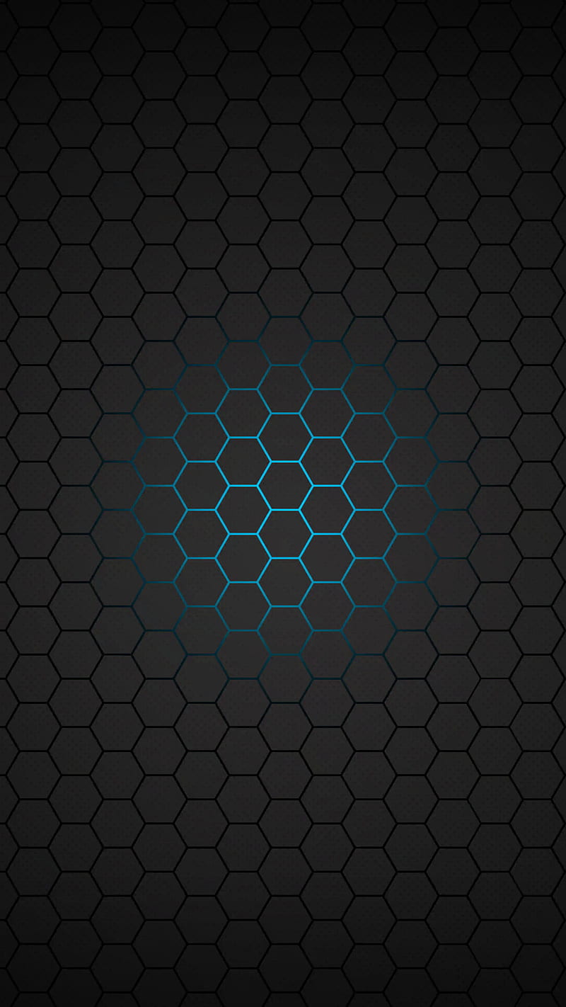 Force field, android, dark, modern, mass, gray, effect, green, hexagonal, HD phone wallpaper