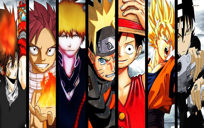 Fullmetal Alchemist, Naruto, Bleach, One piece, Fairy tail, Blue exorcist