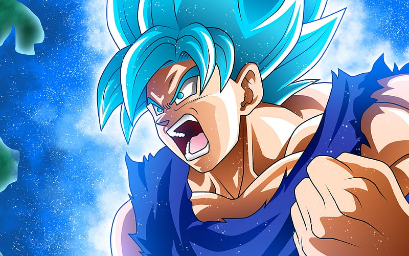 Goku enojado, super saiyan azul, dragon ball super, luchador, dbs, manga,  bola de dragón, Fondo de pantalla HD | Peakpx