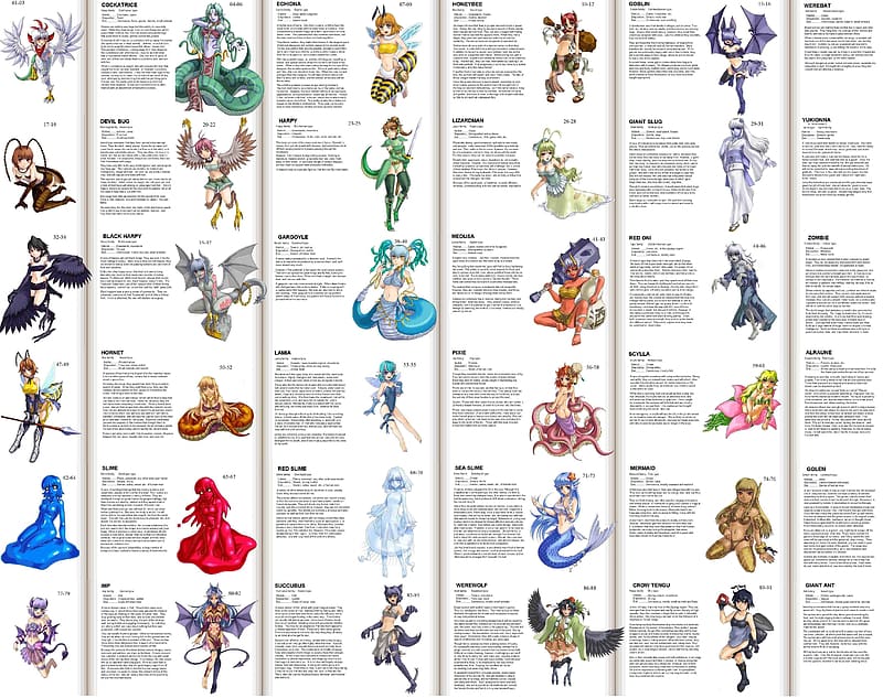 Anime, Monster Girl Encyclopedia, HD wallpaper