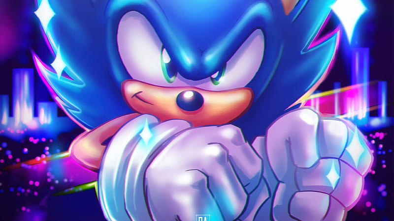 Sonic The Hedgehog Art , sonic-the-hedgehog, artwork, artstation, movies, HD wallpaper