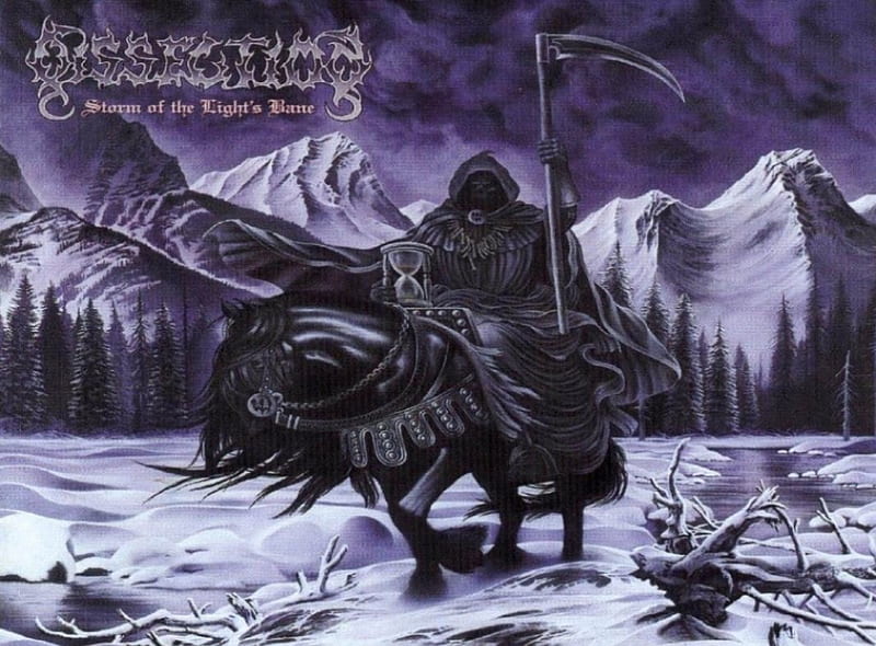 Dissection Storm of The Light's Bane, Music, cover, Black metal, Death metal, Jon Nordveit, album, HD wallpaper