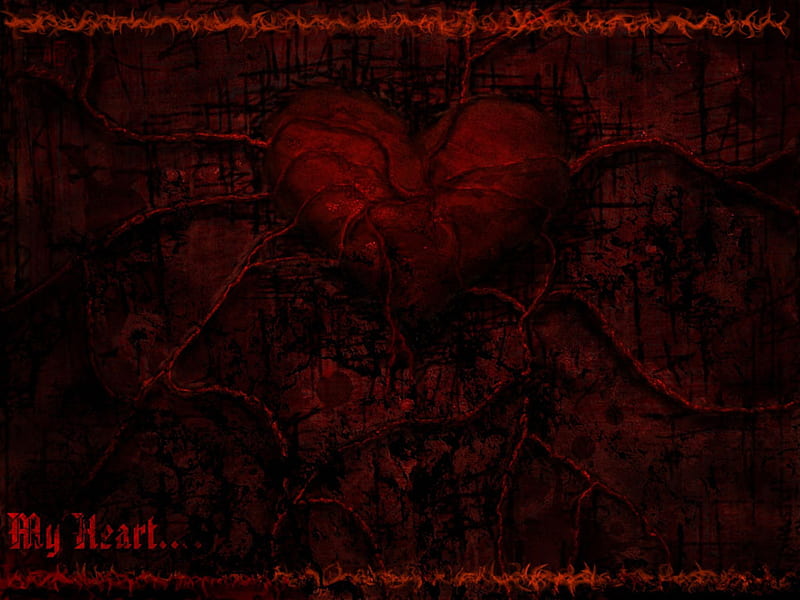 my heart, my, gothic, heart, HD wallpaper