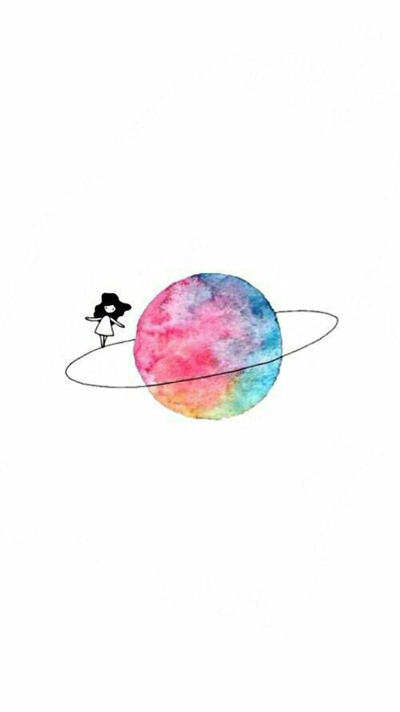 White planet, anime, black, drawing, logo, love, planet, run, white, HD  phone wallpaper | Peakpx