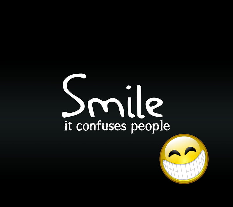 smile, confuse, cool, life, new, quote, saying, sign, HD wallpaper