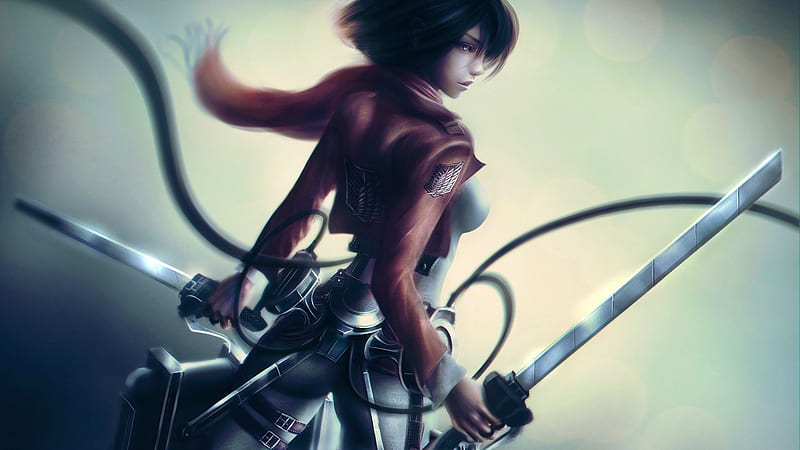 Mikasa Ackerman With Sword, HD wallpaper