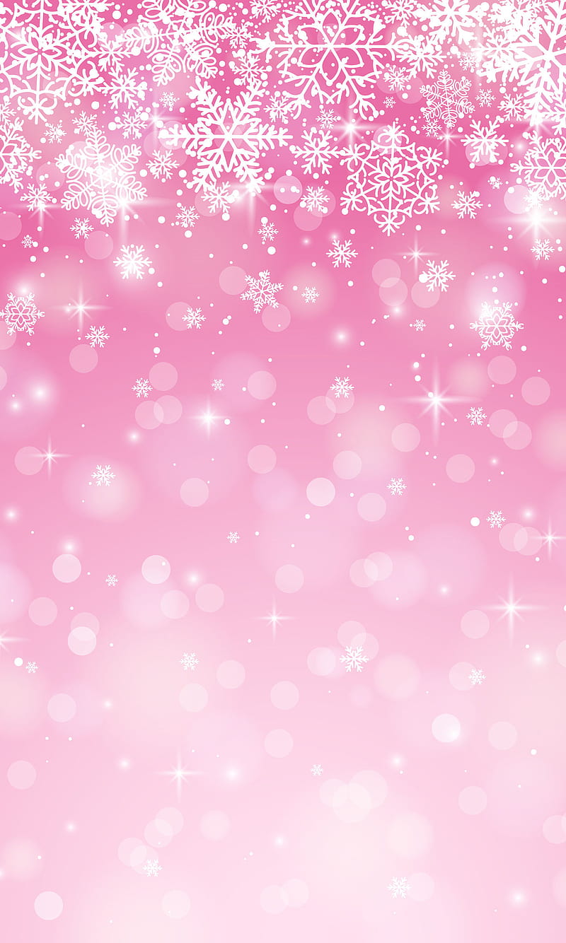 Pink Christmas snow HD phone wallpaper  Peakpx