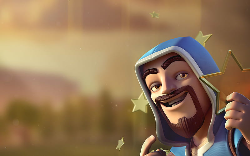 Wizard, art, characters, Clash Of Clans, HD wallpaper