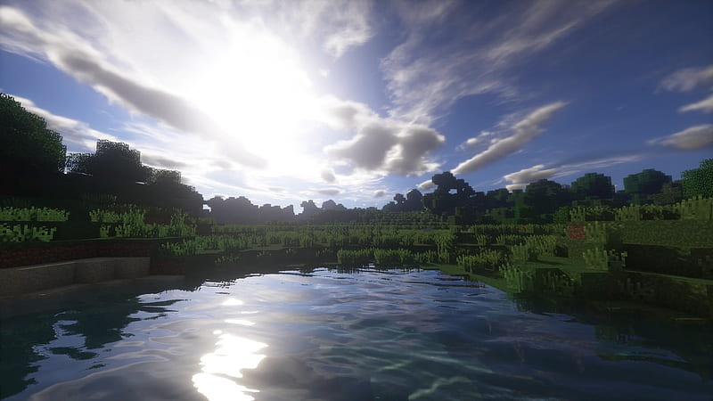 Landscape Minecraft Shaders Minecraft, HD wallpaper