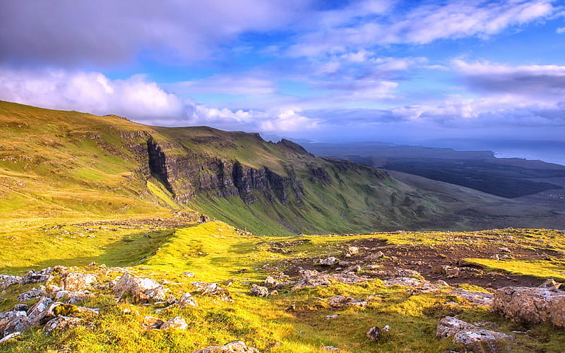 Isle of skye panoramic-, HD wallpaper