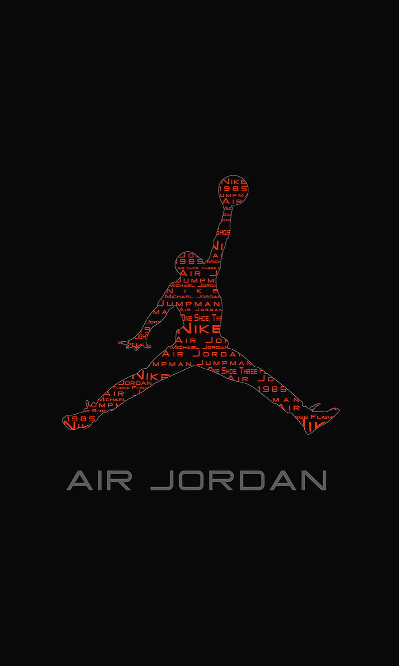 Air Jordan logo, HD phone wallpaper