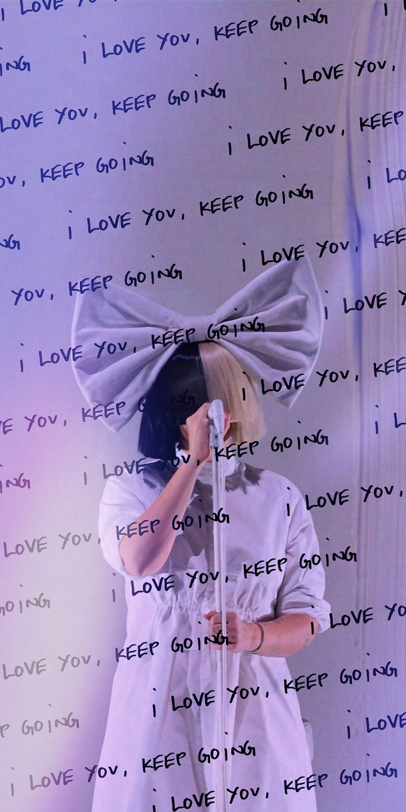 Sia Keep Going v2, i love u, singer, HD phone wallpaper