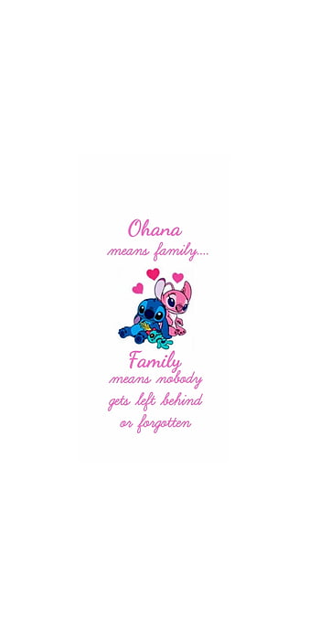 Ohana Means FamilyDisney iPhone Wallpaper  Disney quote wallpaper  Wallpaper iphone disney Disney quote art