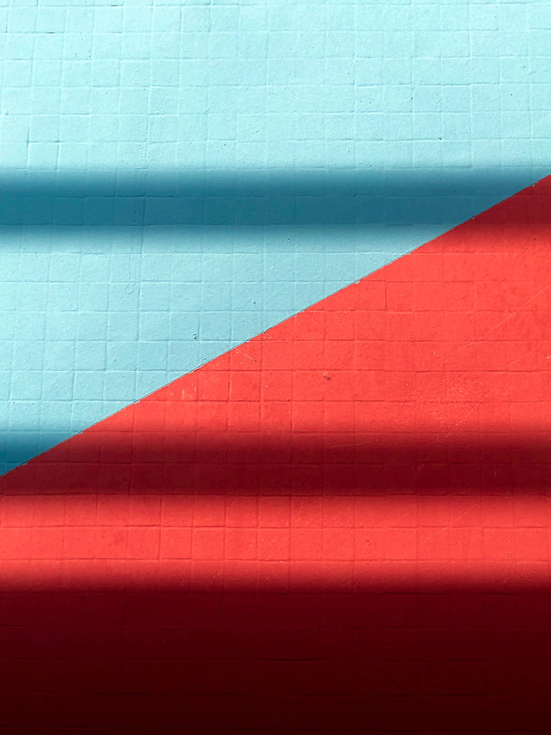 wall, surface, stripes, texture, red, blue, HD phone wallpaper