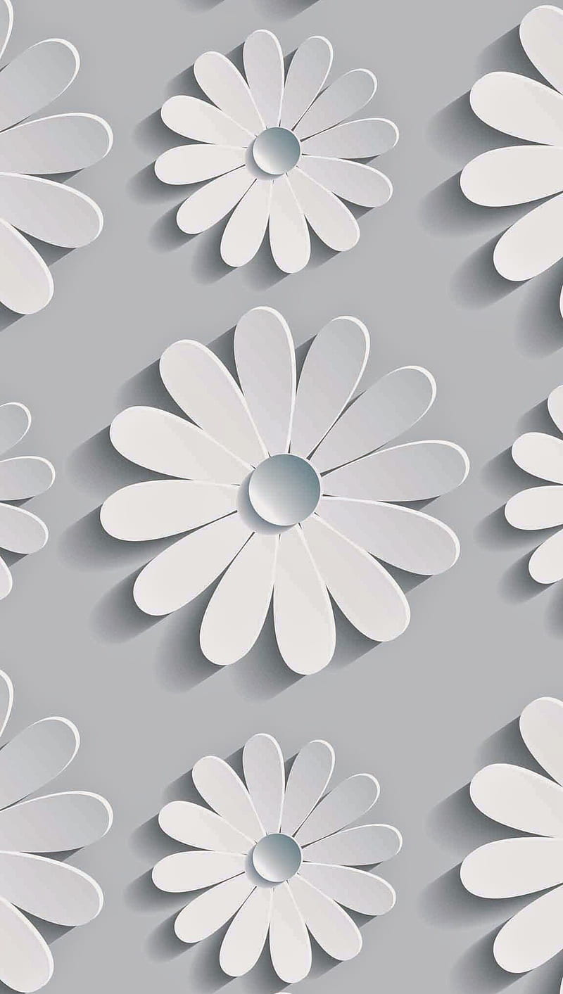 3D Flowers, HD phone wallpaper