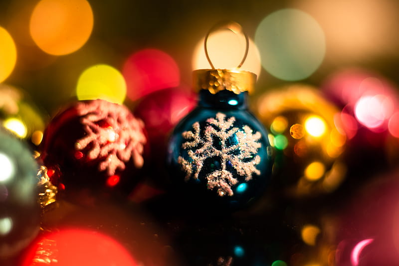 decorations, baubles, new year, christmas, holidays, HD wallpaper