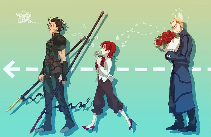 Anime, Fate/zero, Lancer (Fate/zero), Sola Ui Nuada Re Sophia Ri, Kayneth El Melloi Archibald, Fate Series, HD wallpaper
