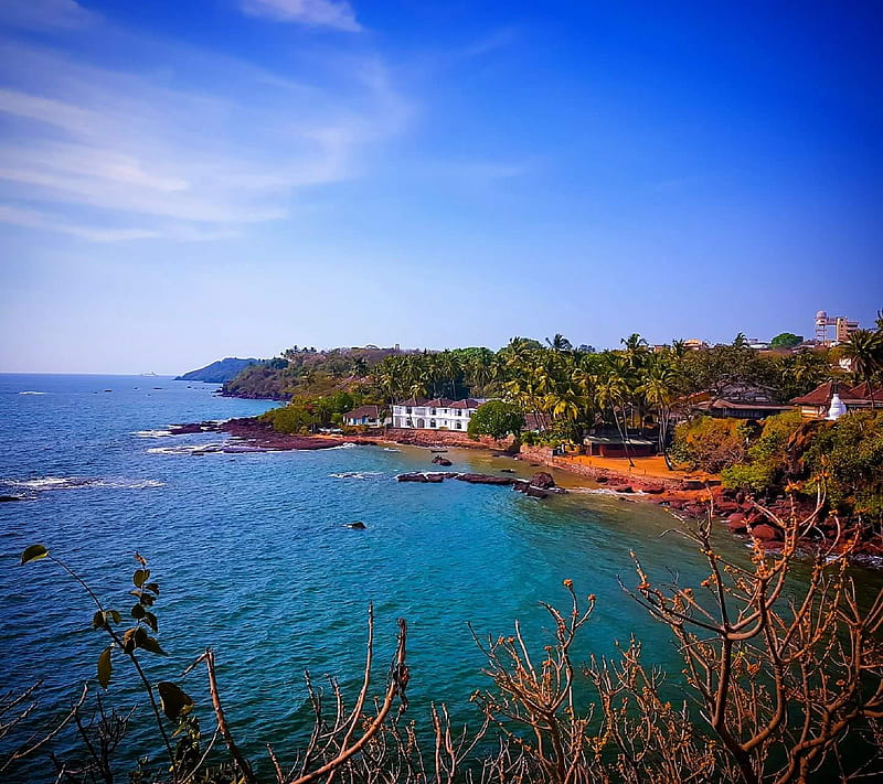 Goa, bonito, blue, holidays, nature, ocean, sea, skies, water, HD wallpaper